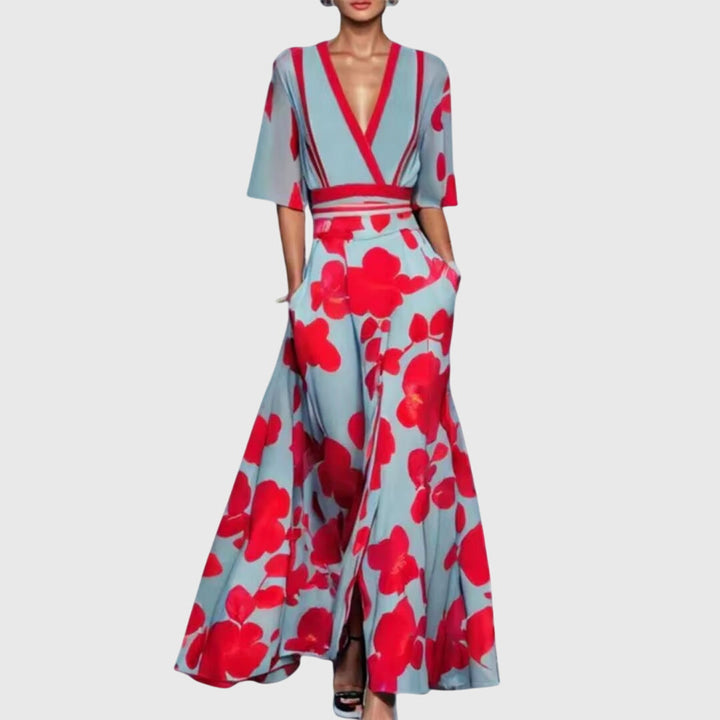 Women's Floral Belted Spring Dress