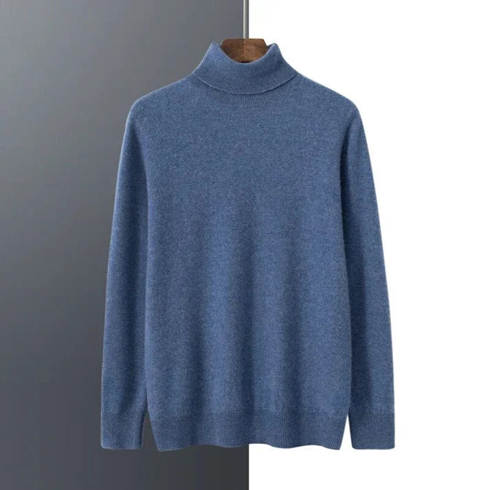 Classic cashmere turtleneck sweater for men