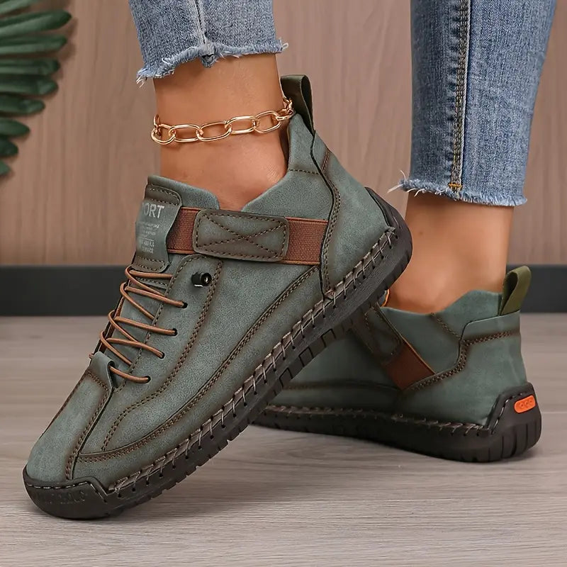 Women's Orthopedic Lace Up Sneakers Cushioned Wide Fit
