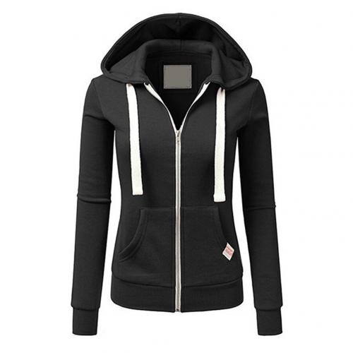 Women's Zip Up Hoodie Slim Fit Drawstring