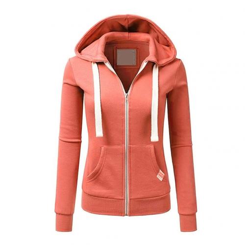 Women's Zip Up Hoodie Slim Fit Drawstring