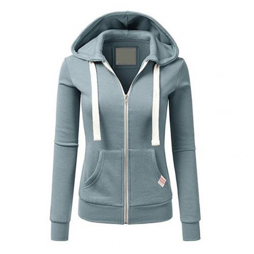 Women's Zip Up Hoodie Slim Fit Drawstring