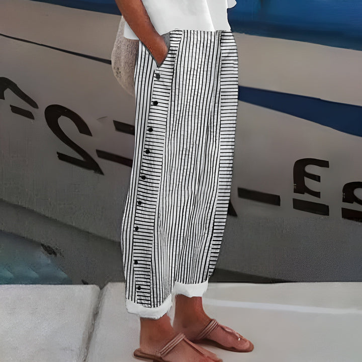 Women's Straight Leg Trousers with Pockets