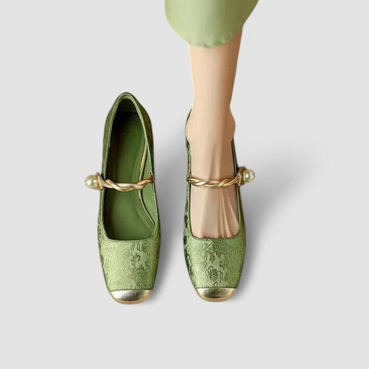 Women's Block Heel Mary Jane Shoes