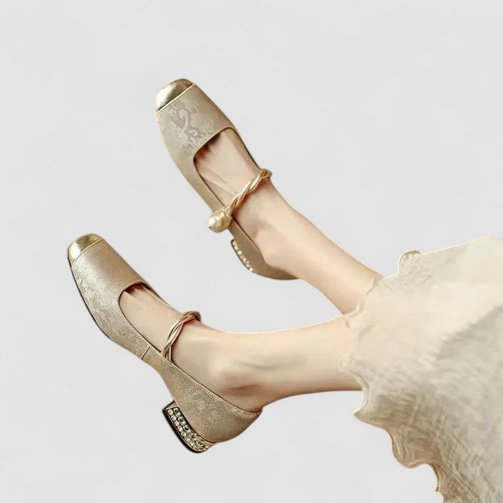 Women's Block Heel Mary Jane Shoes