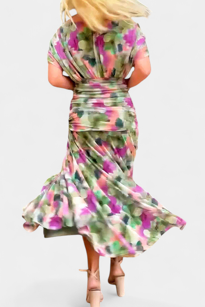 Women's Fantasy Floral Maxi Dress