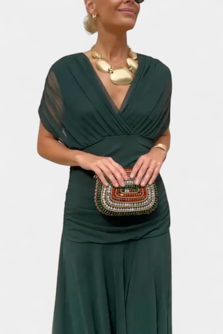 Women's Fantasy Floral Maxi Dress