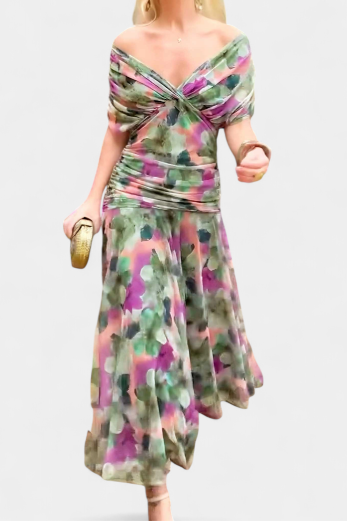 Women's Fantasy Floral Maxi Dress