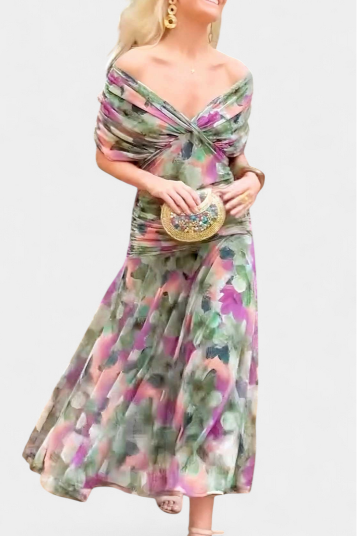 Women's Fantasy Floral Maxi Dress