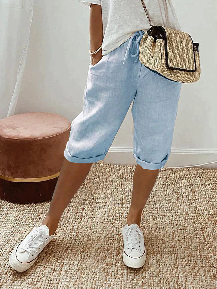 Women's Cotton Capri Trousers