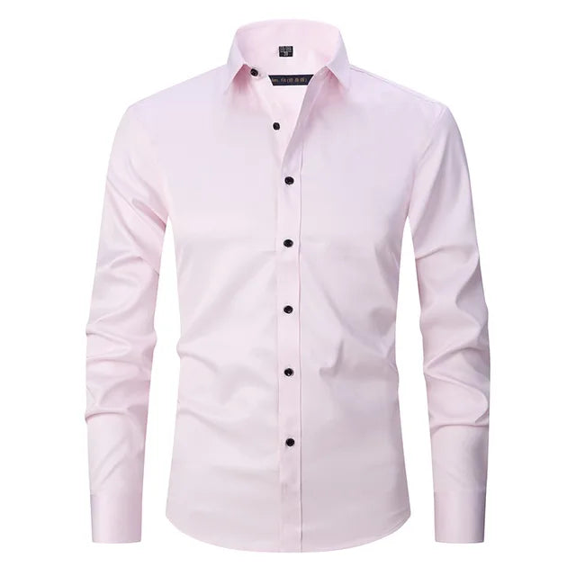 Wrinkle-free stretch shirt for men