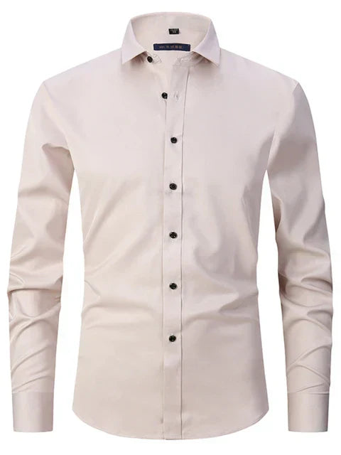 Wrinkle-free stretch shirt for men