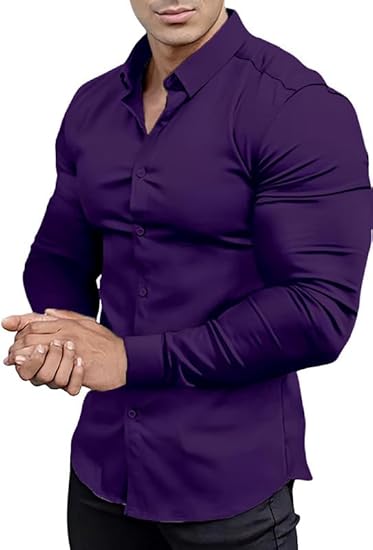 Slim-fit wrinkle-free shirt for men