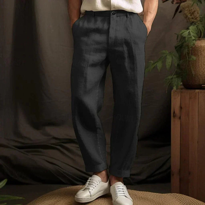 Casual linen trousers for men