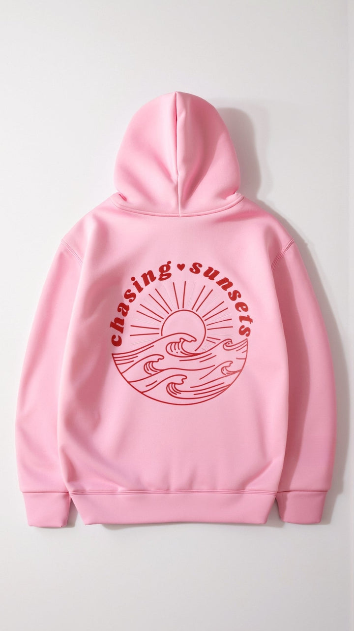 Embroidered hoodie with tropical design for women