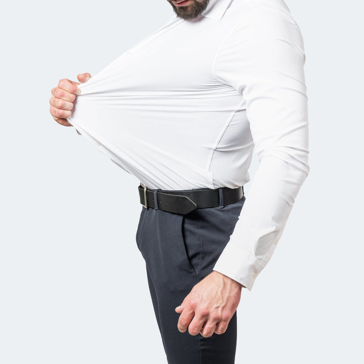 Slim wrinkle-resistant dress shirt for men