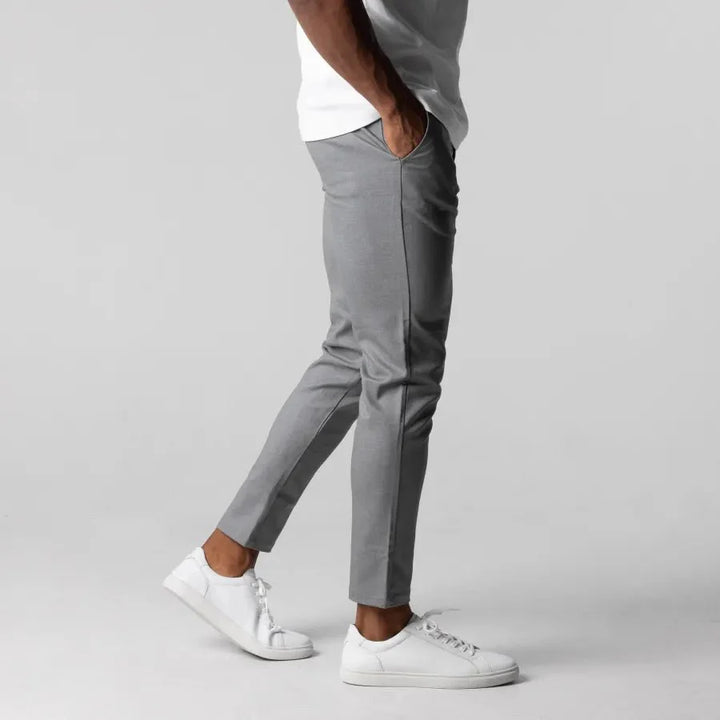Modern slim-fit chino trousers for men