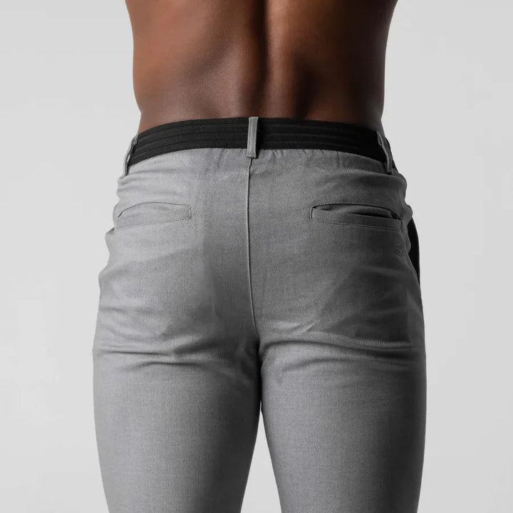 Modern slim-fit chino trousers for men