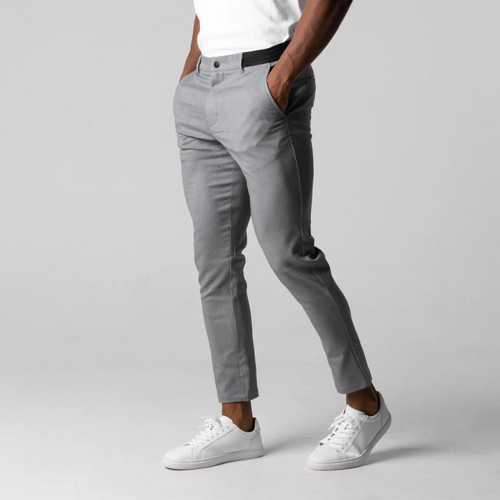 Modern slim-fit chino trousers for men
