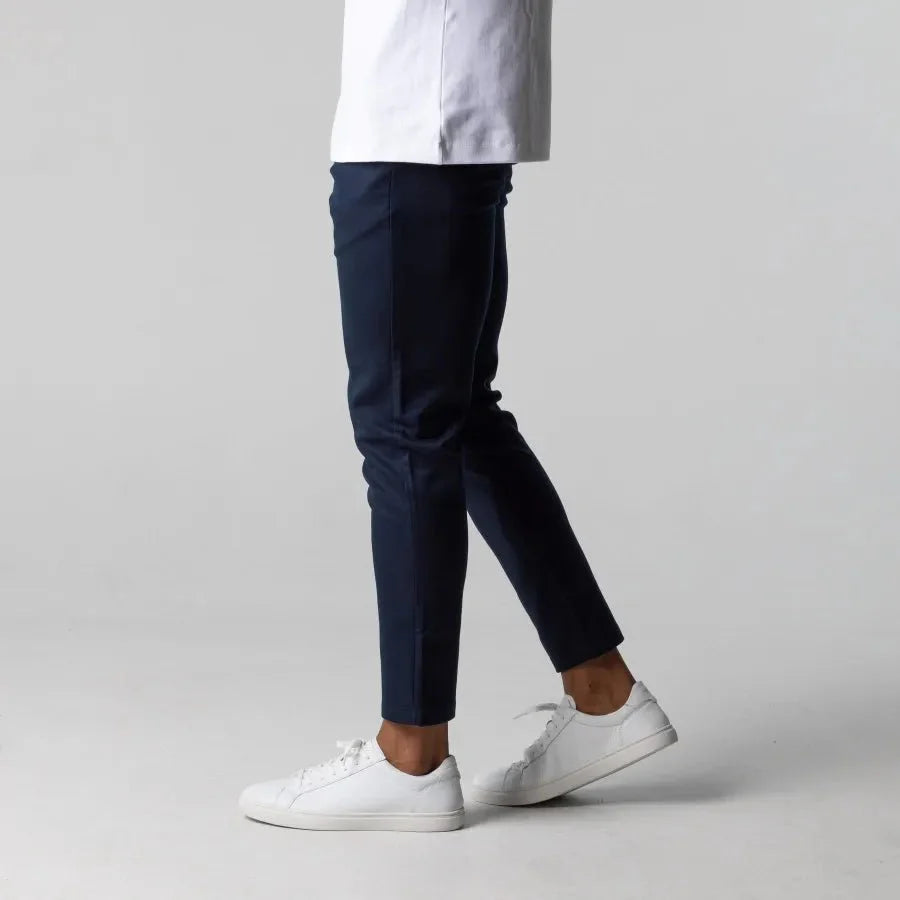 Modern slim-fit chino trousers for men