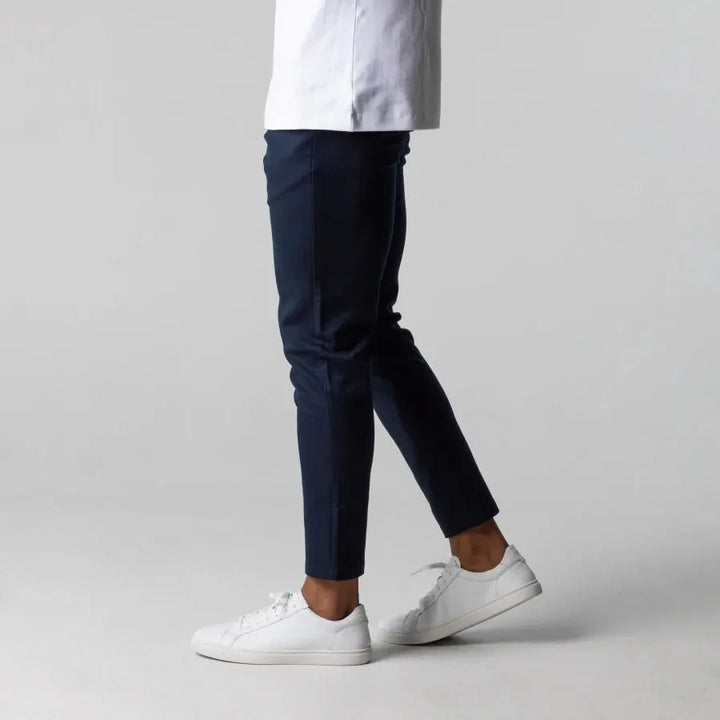 Modern slim-fit chino trousers for men