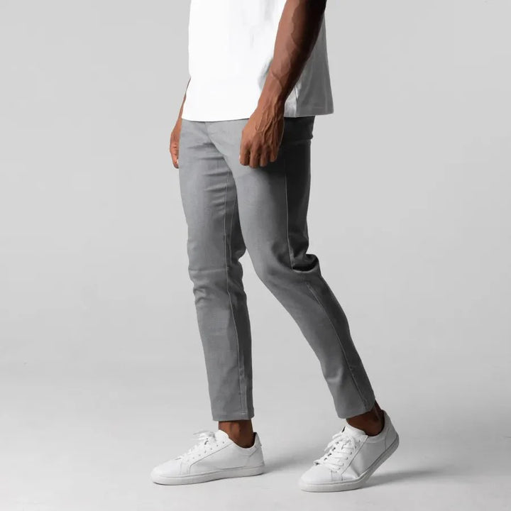 Modern slim-fit chino trousers for men