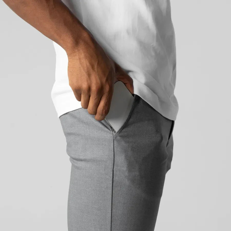 Modern slim-fit chino trousers for men