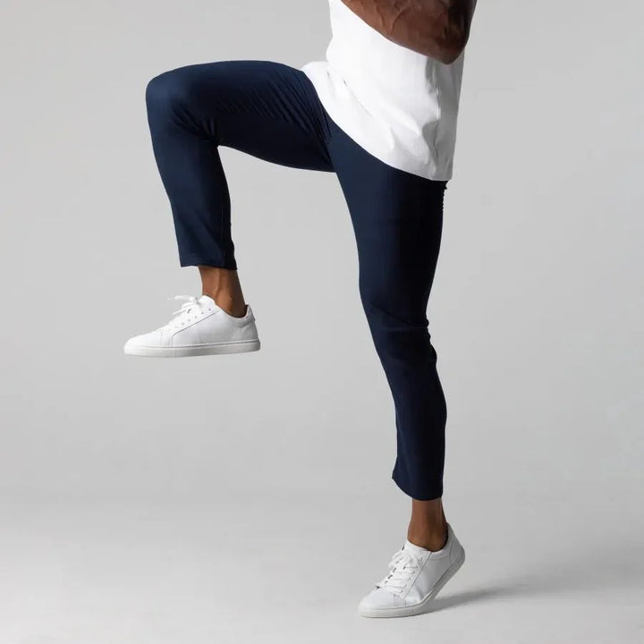Modern slim-fit chino trousers for men