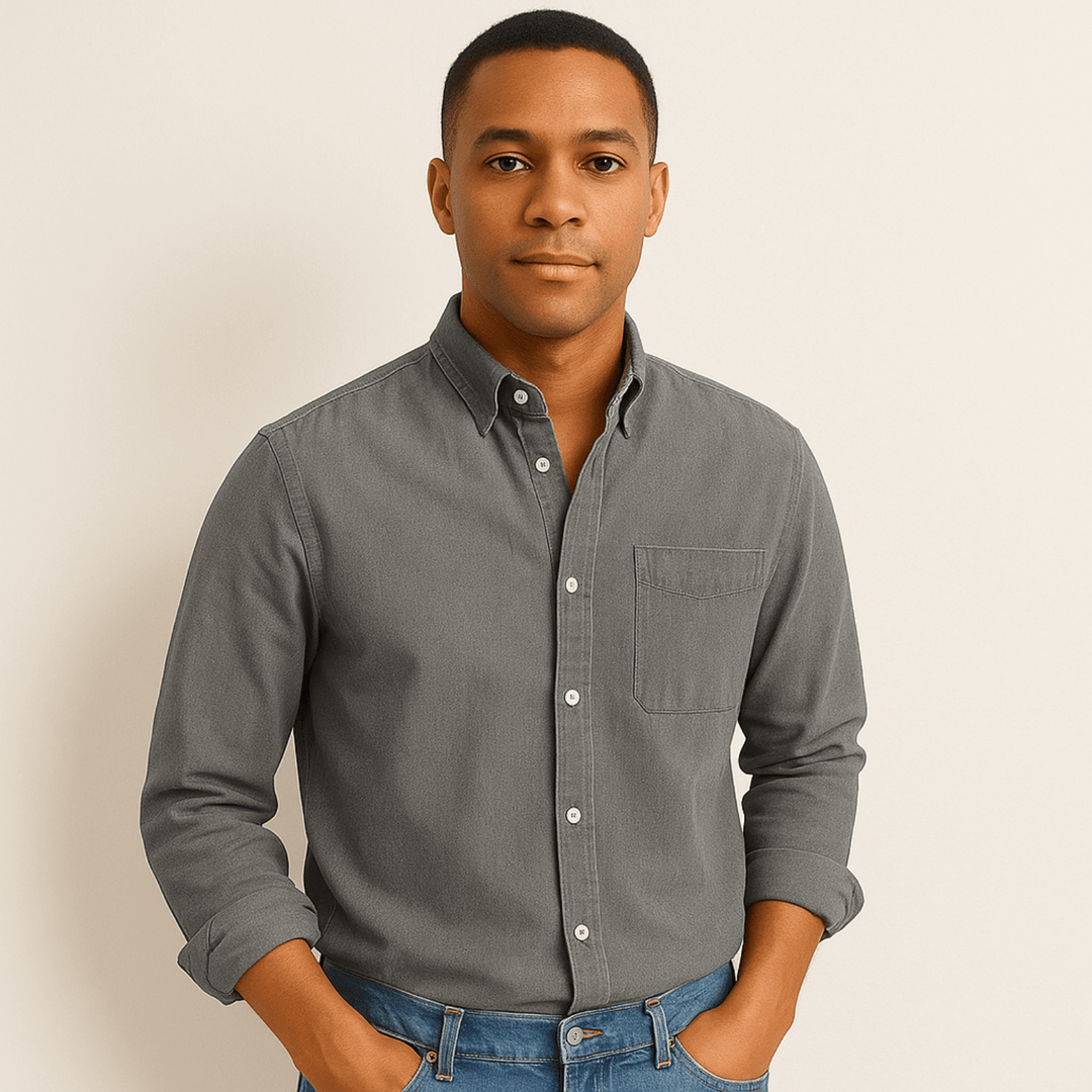 Classic long-sleeve shirt for men