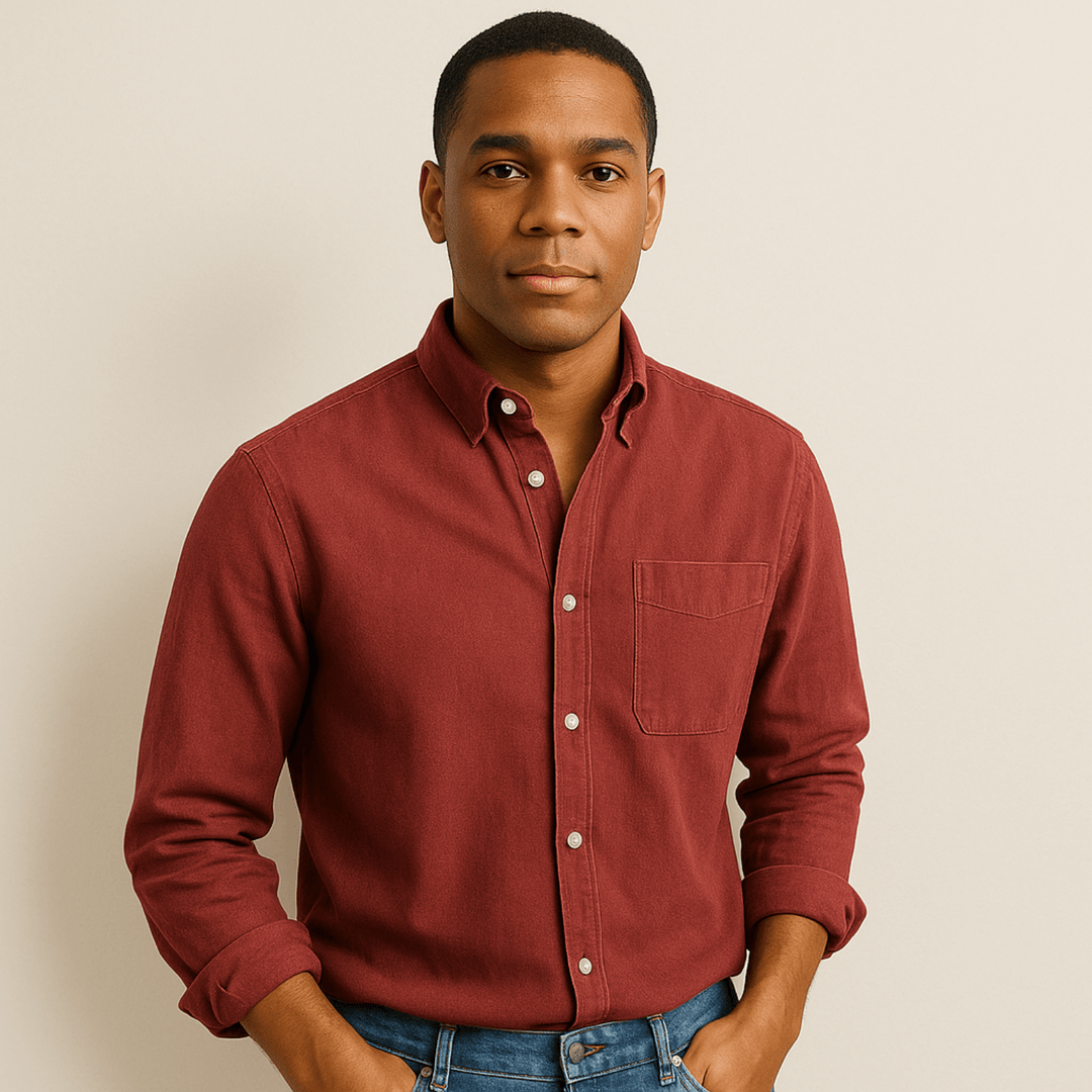 Classic long-sleeve shirt for men