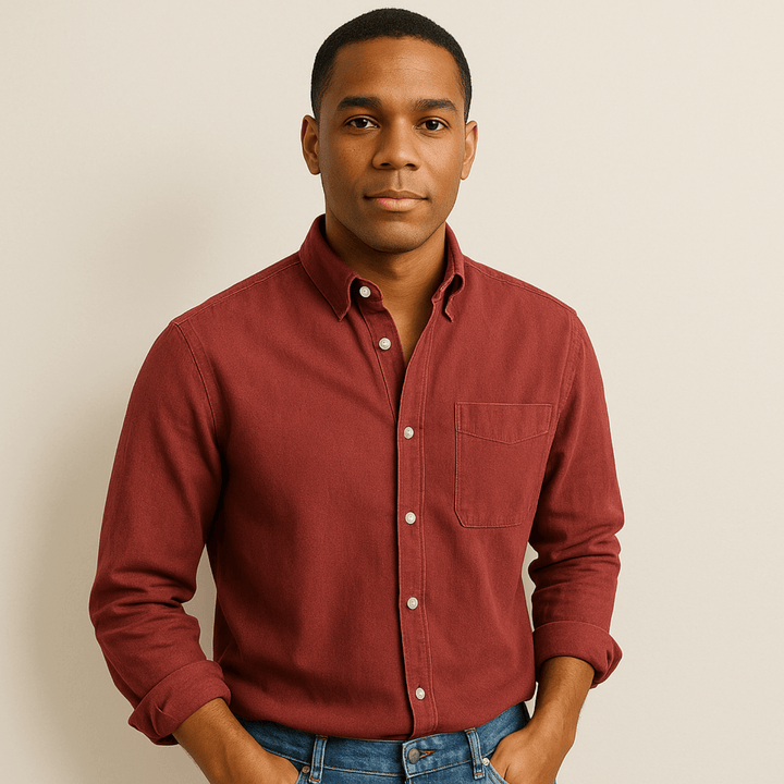 Classic long-sleeve shirt for men