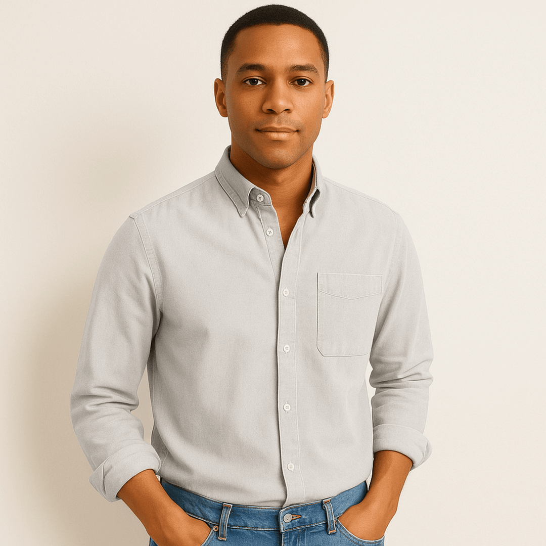 Classic long-sleeve shirt for men
