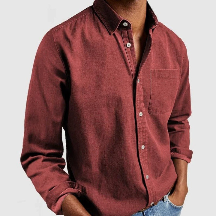 Classic long-sleeve shirt for men