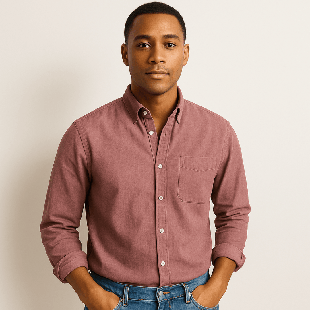 Classic long-sleeve shirt for men