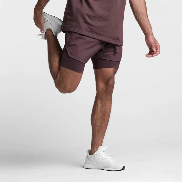 Lightweight athletic training shorts for men
