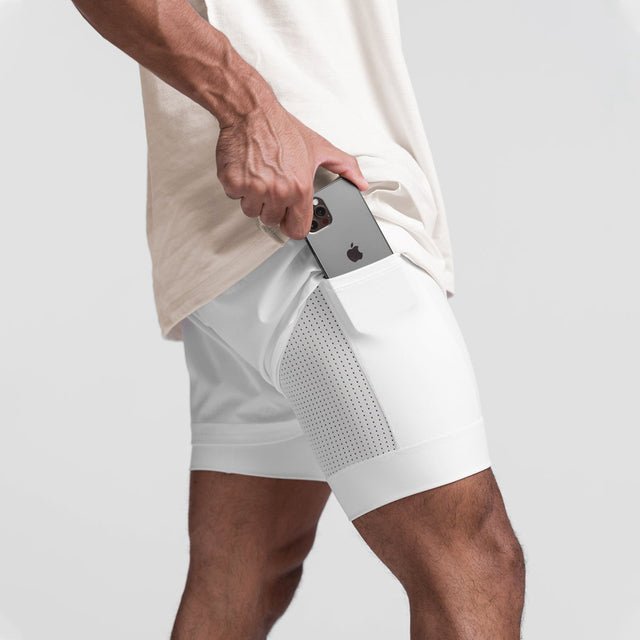 Lightweight athletic training shorts for men
