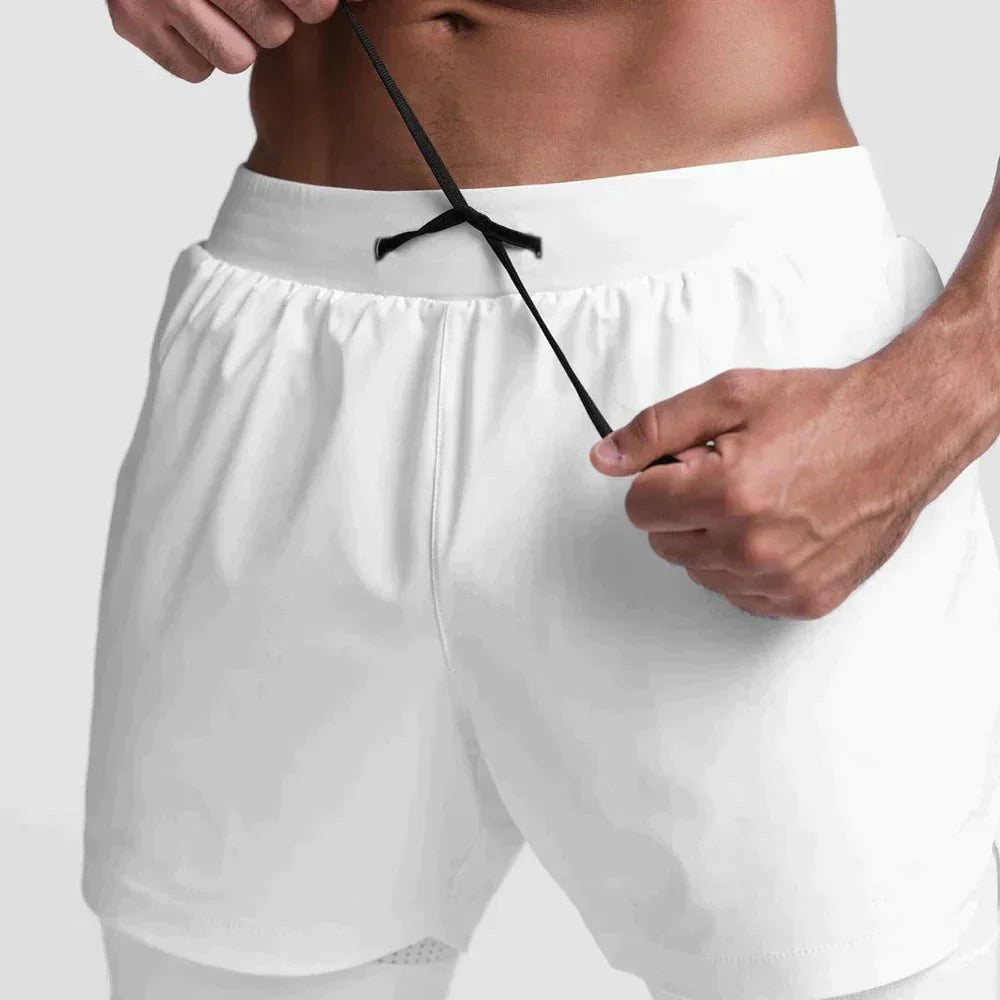 Lightweight athletic training shorts for men