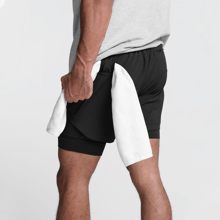 Lightweight athletic training shorts for men
