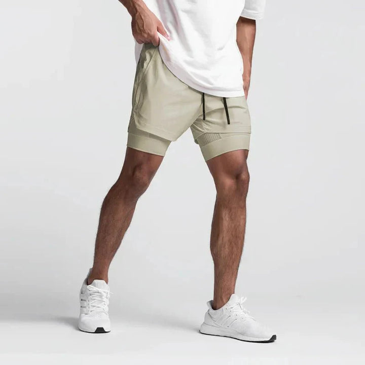 Lightweight athletic training shorts for men