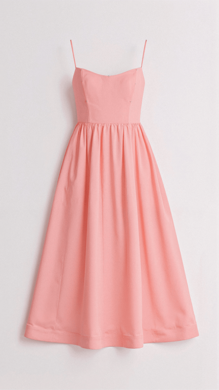 Elegant flowy midi dress for women
