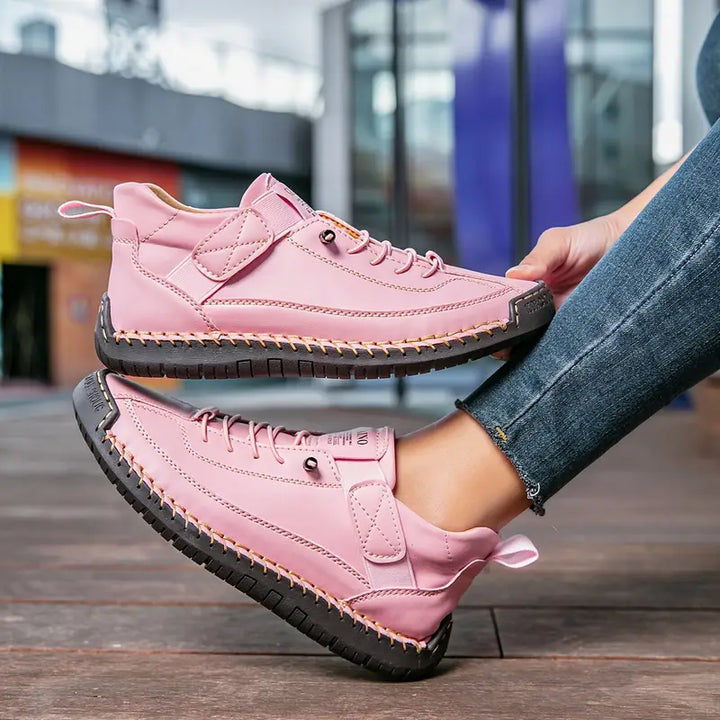 Women's Orthopedic Lace Up Sneakers Cushioned Wide Fit