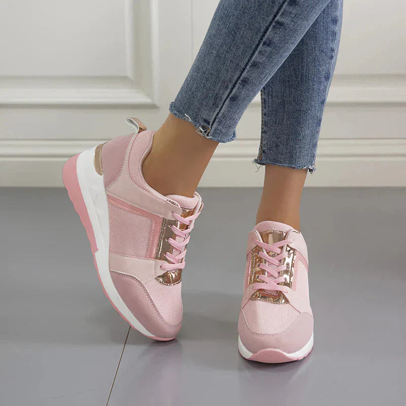 Women's Orthopedic Platform Sneakers Perforated Upper