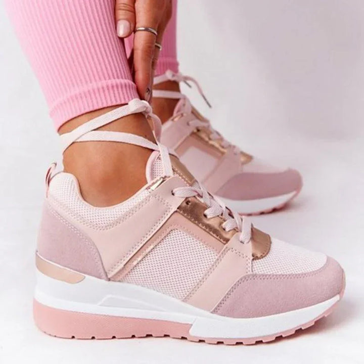 Women's Orthopedic Platform Sneakers Perforated Upper