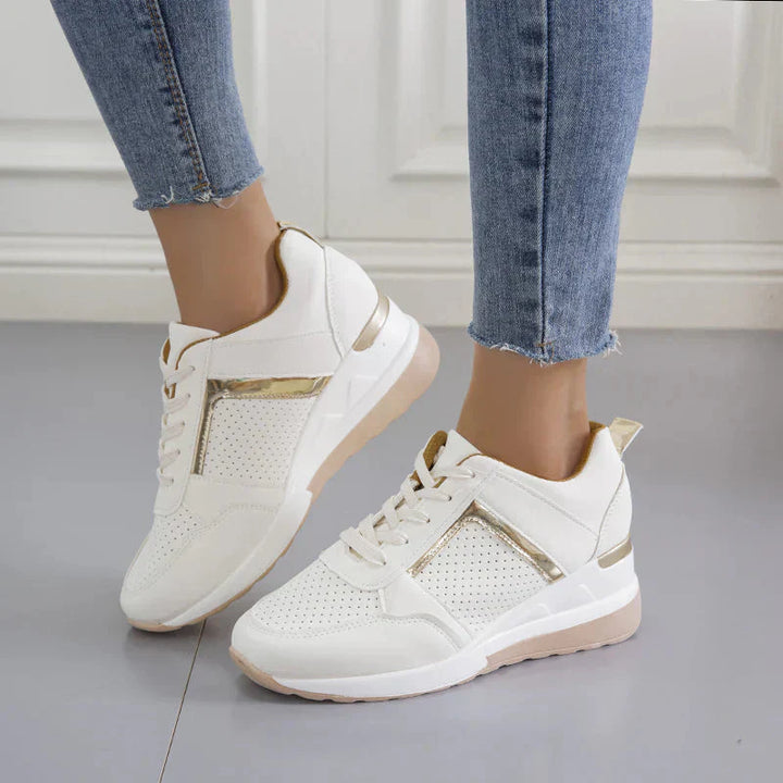 Women's Orthopedic Platform Sneakers Perforated Upper