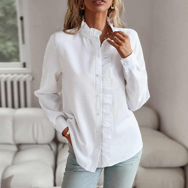 Women's Striped Long Sleeve Blouse