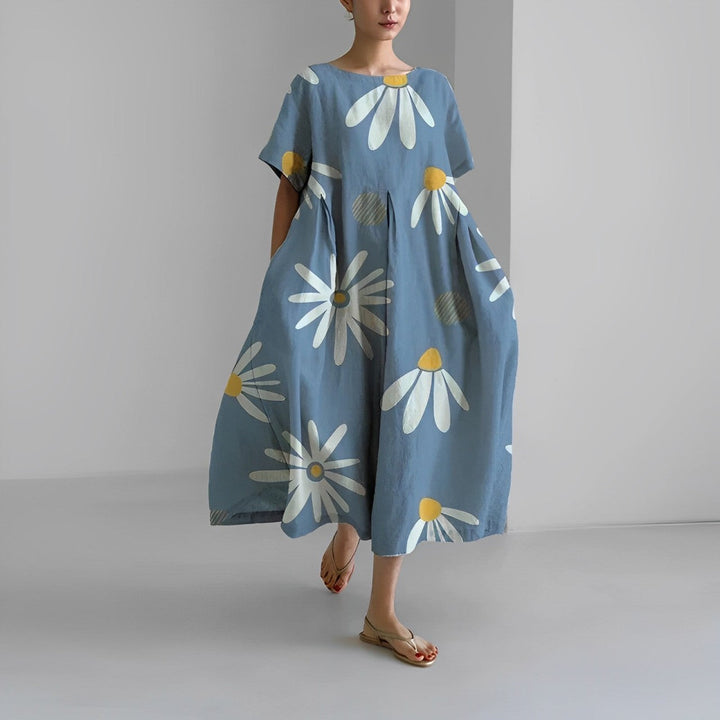 Relaxed printed dress for women
